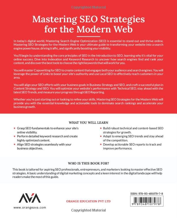 mastering seo boek backcover